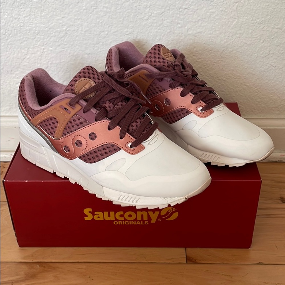 Saucony Grid SD - Red/Rogue/Tan - Sz 9.5 Men